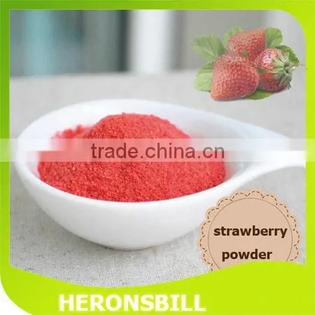 100% natural spray dried strawberry powder for beverage and drinking