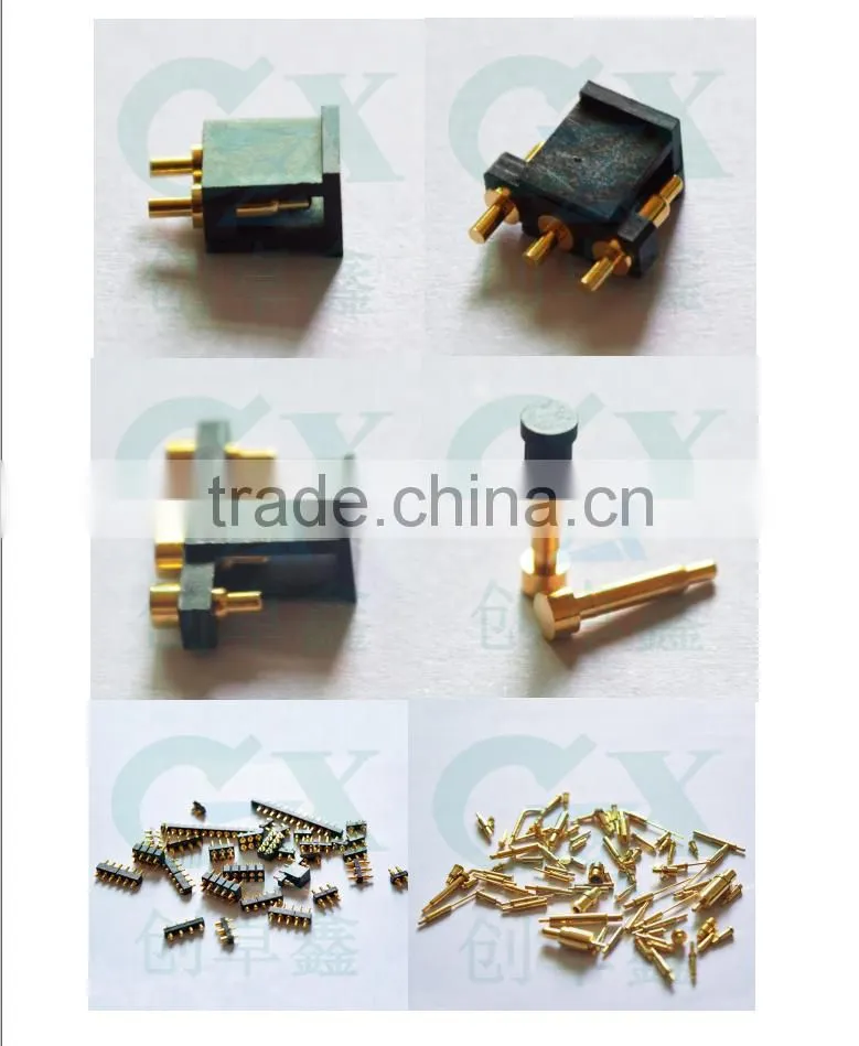 5.0mm customize gold plating pogo pin connector for computer