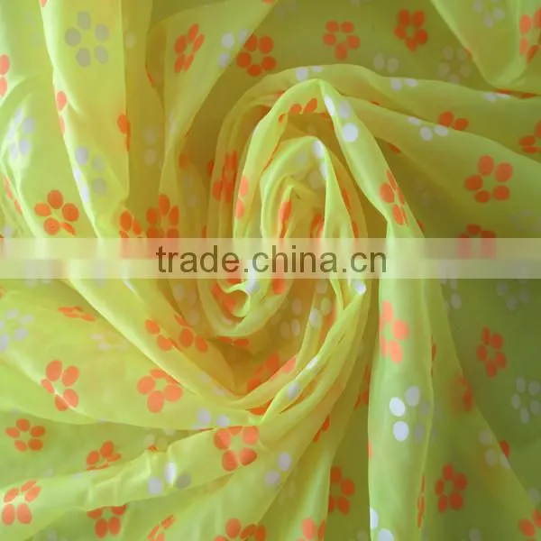 Lightweight Transparent Pigment Printing Nylon Sun Protective Clothing Fabric