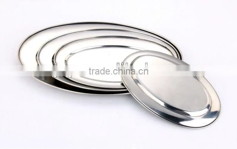 Stainless Steel Oval Shaped Dishes