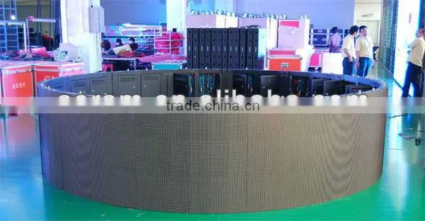 Curved P20mm outdoor video full color rental 360 degree led display for advertisement