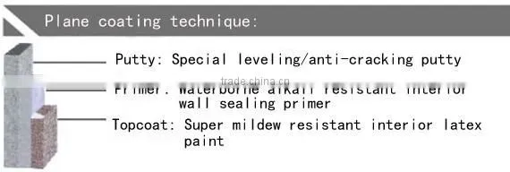 Seamless interior wall paint