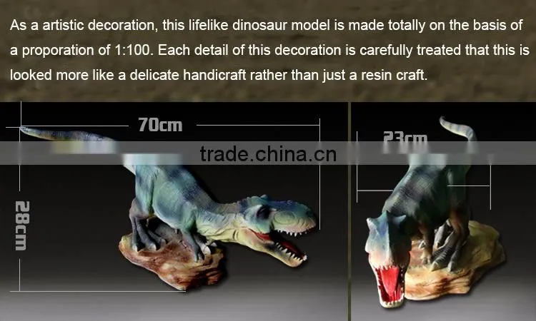 wholesale mini dinosaur wood craft dinosaur statue for sale