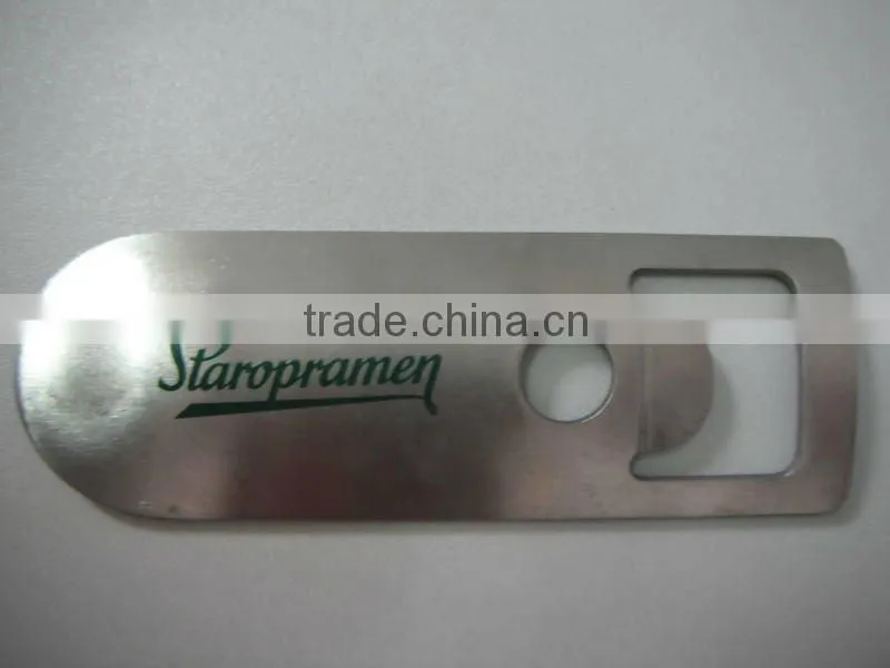stainless steel wine corkscrew, flat bottle opener