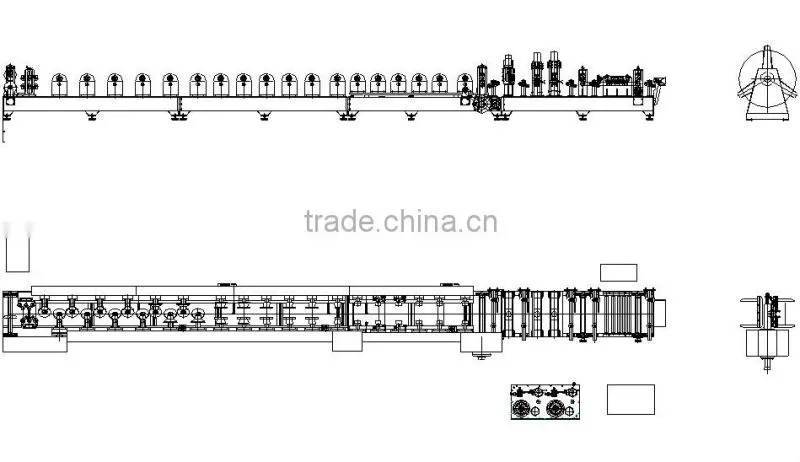 Hot sale Automatic Steel Structure C Z Purlin Roll Forming Machine