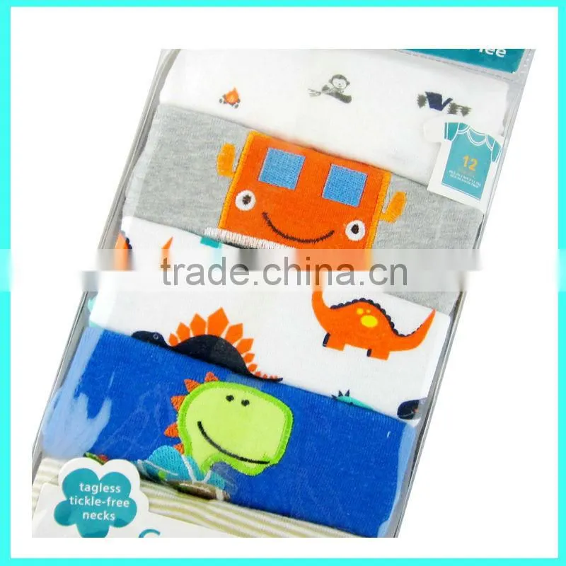 Wholesale 5 pack baby T shirt lovely baby wear cotton