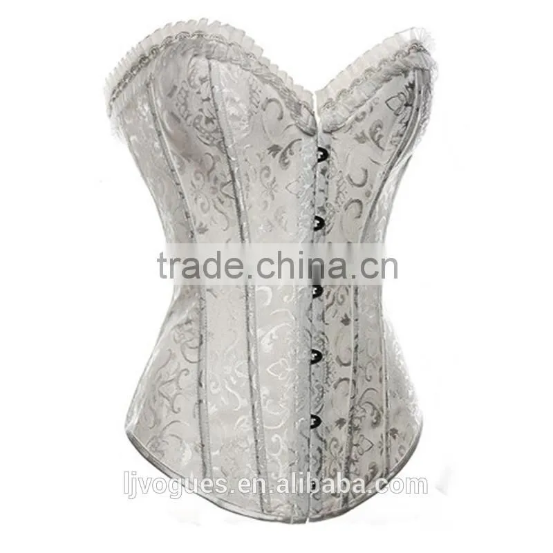 2016 hot sales Black Sexy Plus Size Clip And Zip Waist Training Corset Waist Trainers 3xl