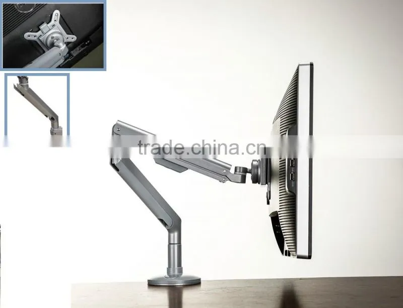diy swing arm lcd monitor stand swivel bracket aluminum mounting bracket vesa mount clamp spring loading arm