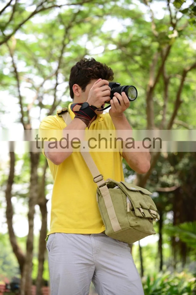 Caden Canvas Functional Camera Large Shoulder bag