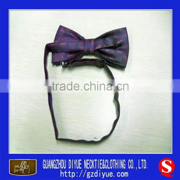 100% polyester light red decorative bow tie