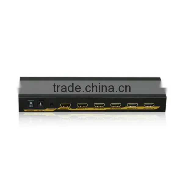 1x8 8 Ports HDMI Powered Splitter for Full HD 1080P & 3D Support (One Input To Eight Outputs)
