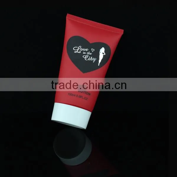 150ml RED packing tube for body lotion with PP cap