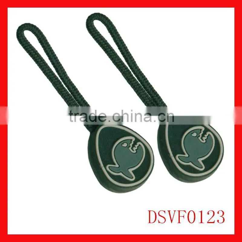 Painted Letter Cute Logo with Zipper Puller