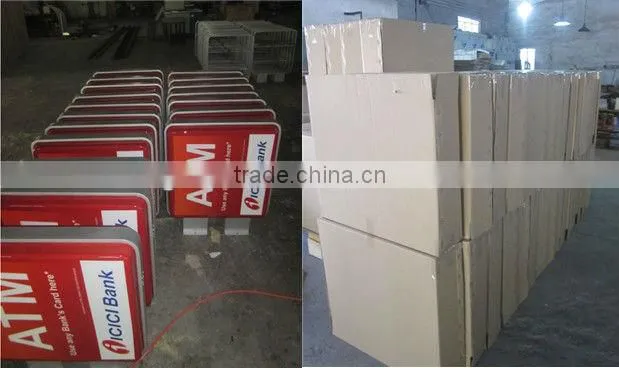 silk screen printing light box, external sucking sign box ,3D acrylic moulding signage,acrylic billboard outdoor