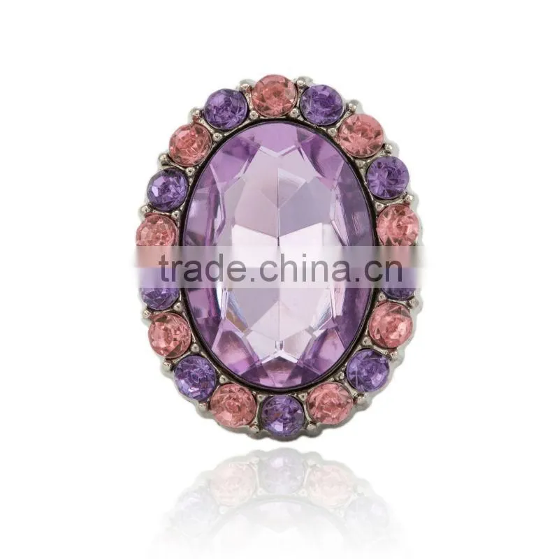 Princess Oval Shaped Bulk Crystal Fashion Rhinestone Buttons