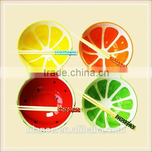 ceramic fruit shape bowl in hand in cute cereal bowls design