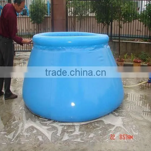 high quality onion shape plastic water bladder for fire fighting