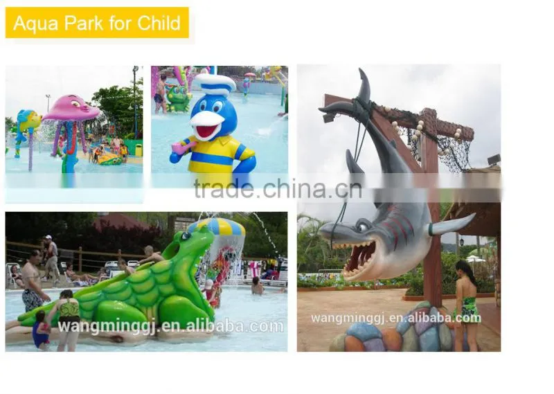 2015- 2016 Water Play Equipment Fiberglass Water Slide Tubes Fiberglass Pool Double Slides