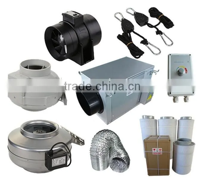 hvac activated carbon air filter, aluminum flexible air duct, ventilation fan kit