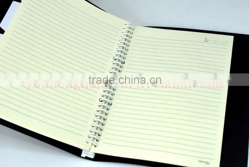 New designed hard cover leaflet paper note book in 2015 in school&office manufacture and supplies