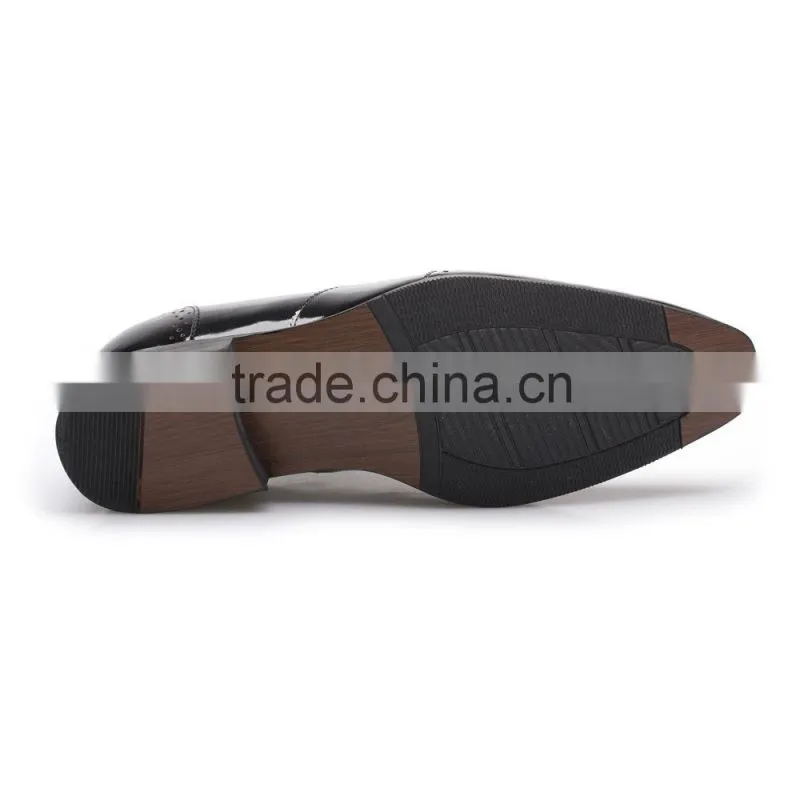 man leather groom shoe for wedding