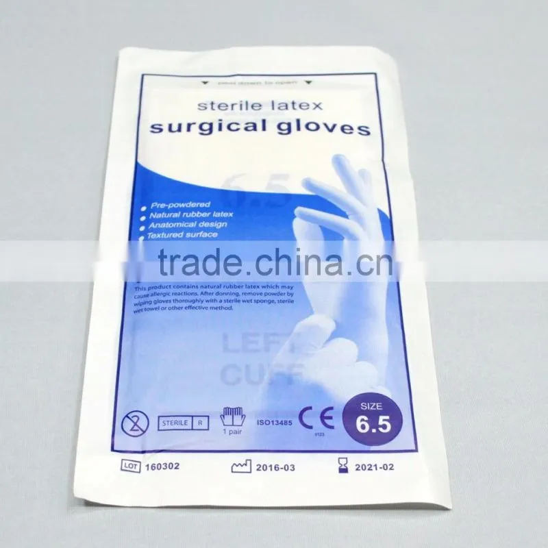Disposable Sterile Powdered And Powder Free Latex Surgical Gloves