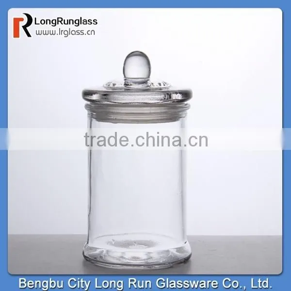 LongRun factoty supply medium-sized household glass tea caddy