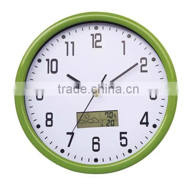 Clock with weather forecast
