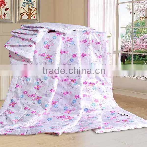 free sample available romantic hotel printed summer quilt sets
