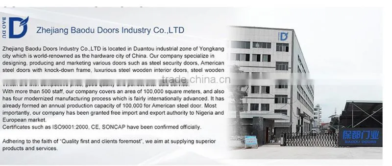 Hot product american interior steel doors and frames price for hourse