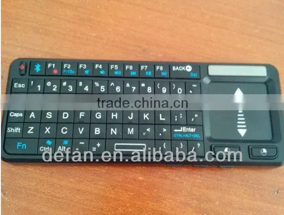 Bluetooth Mini Wireless Thai Layout USB Plastic/Silicon Keyboard with Backlight
