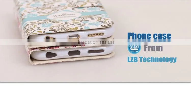 LZB flip leather cover for iphone 5c cell phone case