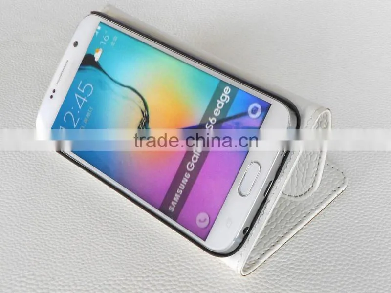 Luxury Crocodile Leather Vein Butterfly Knot Case for S4 S5 S6