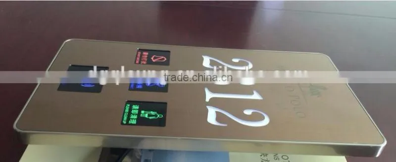 The newest innovative product hotel microlite panel electronic doorplate