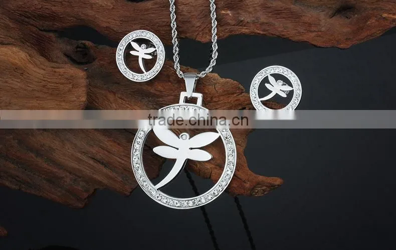 2015 new design fashion 925 sterling silver jewelry set wholesale