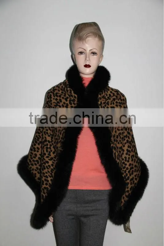 ladies fur printed pashmina shawls wraps