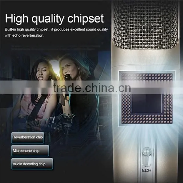 2016 new speaker KTV karaoke microphone player for samsung bluetooth microphone