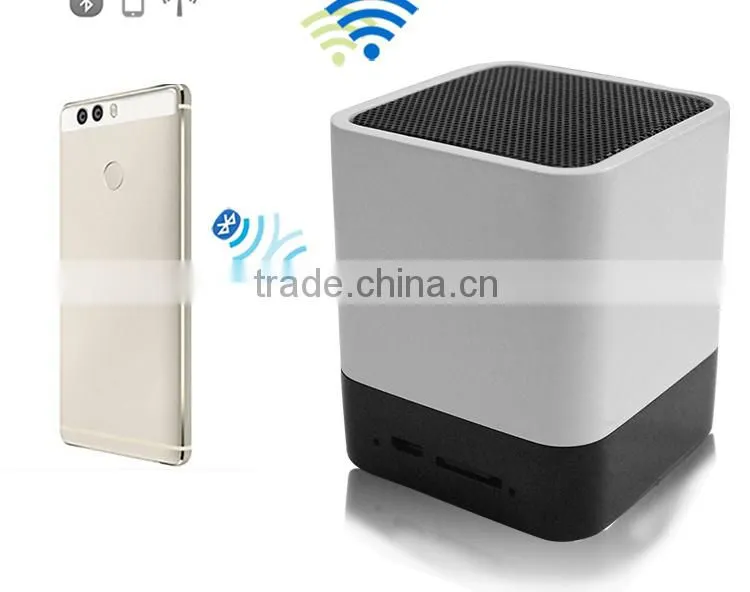 TLS28 mini fm function led time display blue tooth speaker with built-in mic