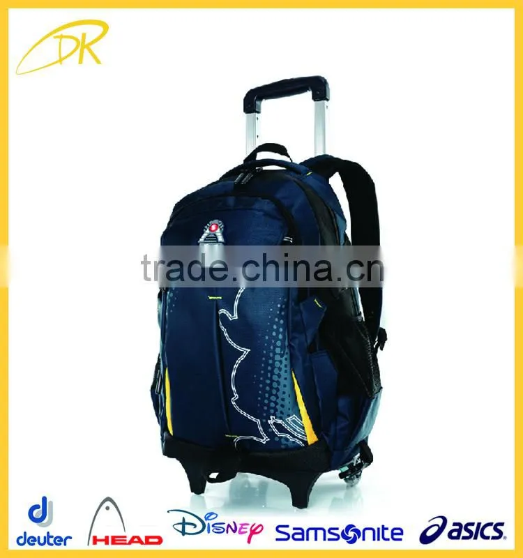 China supplier cheap trolley bag trolley laptop backapck trolley school backpack