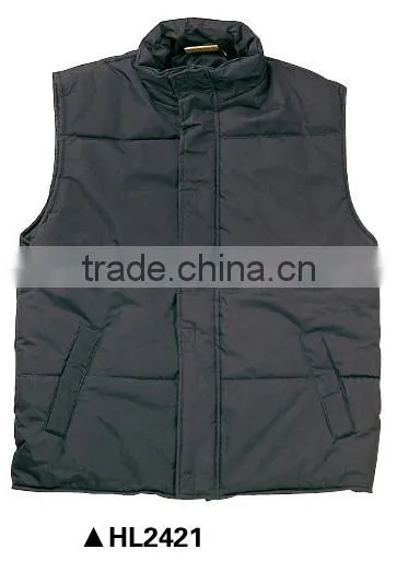 promotional black winter waistcoat