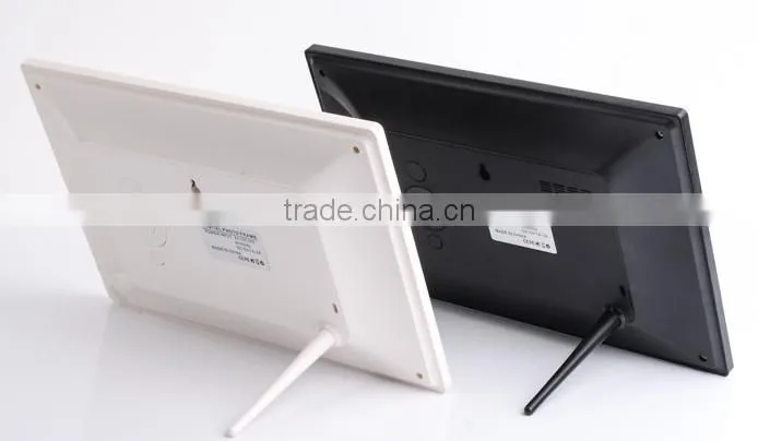 black color tablet usb sd card 10 inch mini wall mount digital photo frame