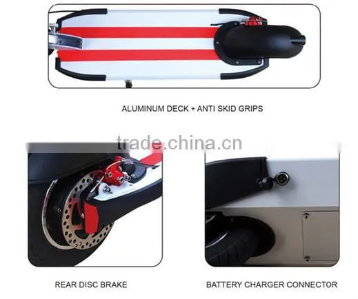 3-4H Charging Time and CE Certification 2 wheel electric foldable scooter