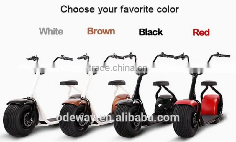 2016 fashion Harley Electric citycoco With Big Motorcycle Wheel