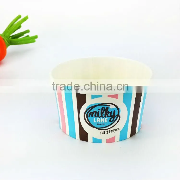 8oz Disposabe ice cream paper cup ,yogurt paper cup custom printed ice cream paper cups