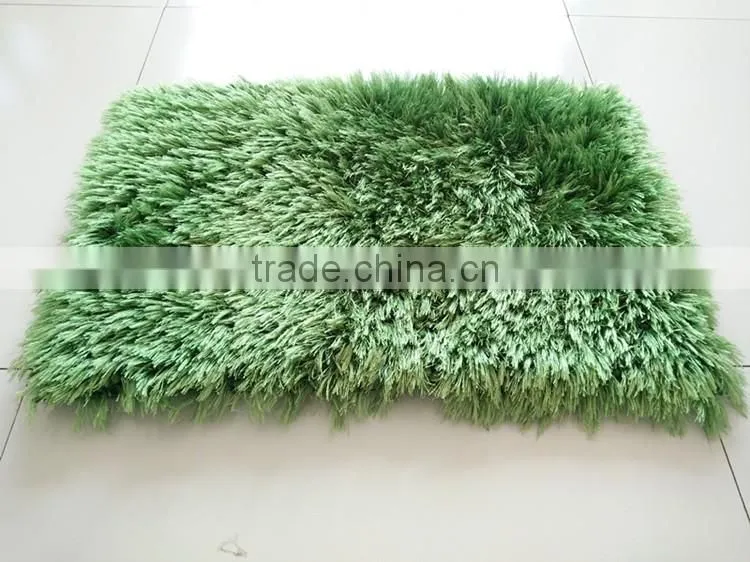 thick long pile microfiber chenille bath mat