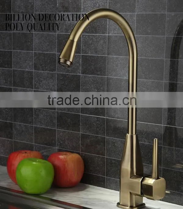 kitchen sink mixer tap, nickel golden faucet sink tap, stainless steel faucet for family cooking,
