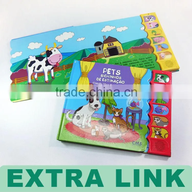 Professional High Quality Custom Coloring english talking pen book
