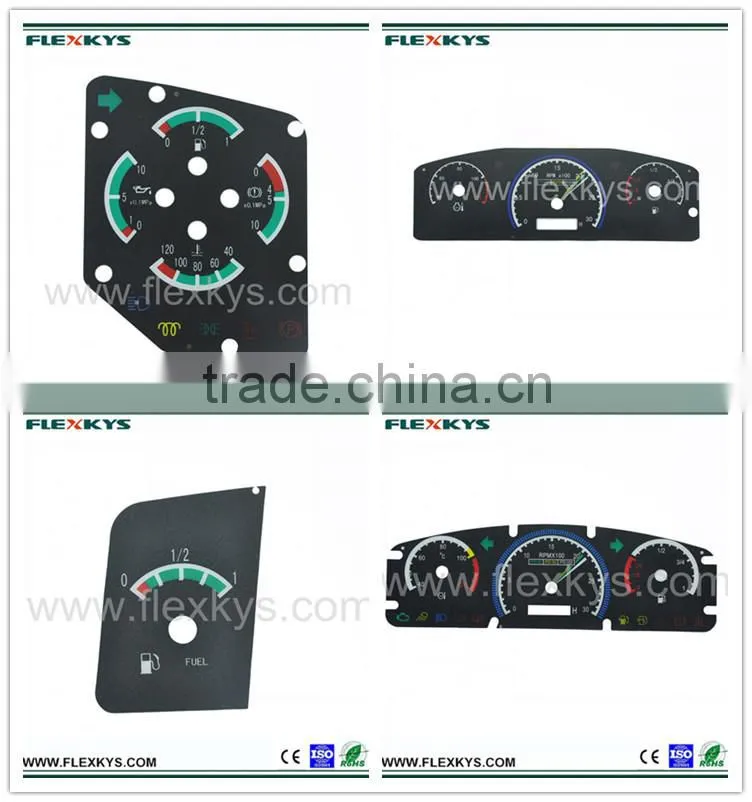Matt Finished High Quality Membrane Label for Instrument Panel