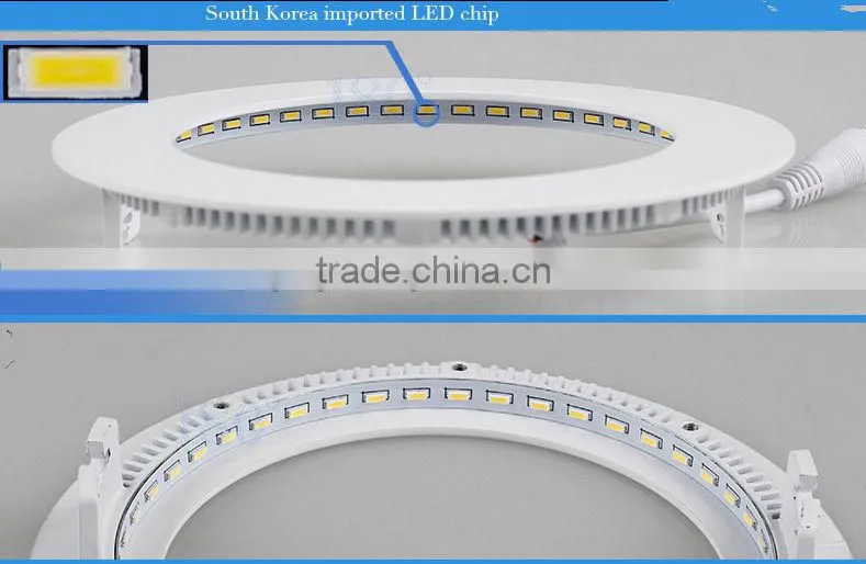 Hot sales ultra thin square/round recessed round led panel lights