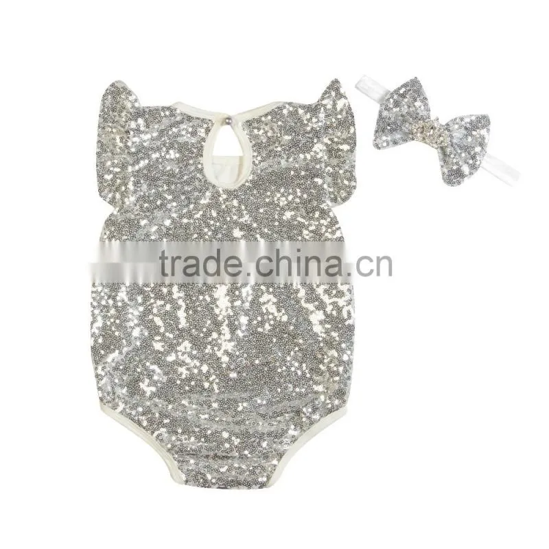 Baby new model sequin romper baby romper in stock from Kapu Garment